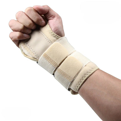 Attelle de poignet ChronoStyle beige en néoprène avec sangles réglables pour le soutien et la récupération