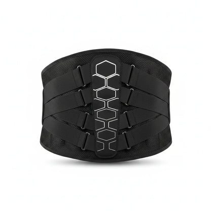 Ceinture de soutien lombaire noire ChronoStyle en maille 3D respirante avec système de compression réglable