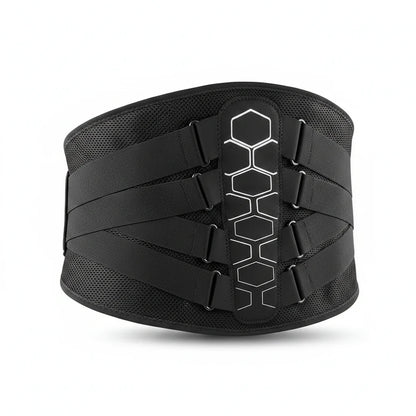 Ceinture de soutien lombaire ChronoStyle noire en maille 3D respirante avec sangles de compression réglables