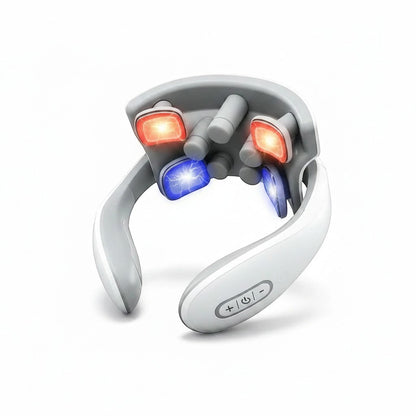 Masseur cervical intelligent ChronoStyle avec têtes chauffantes et impulsions TENS pour soulager les tensions musculaires
